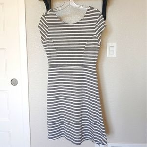 Striped Old Navy fitted dress